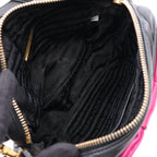 Prada · Leather Crossbody · Gold Hardware