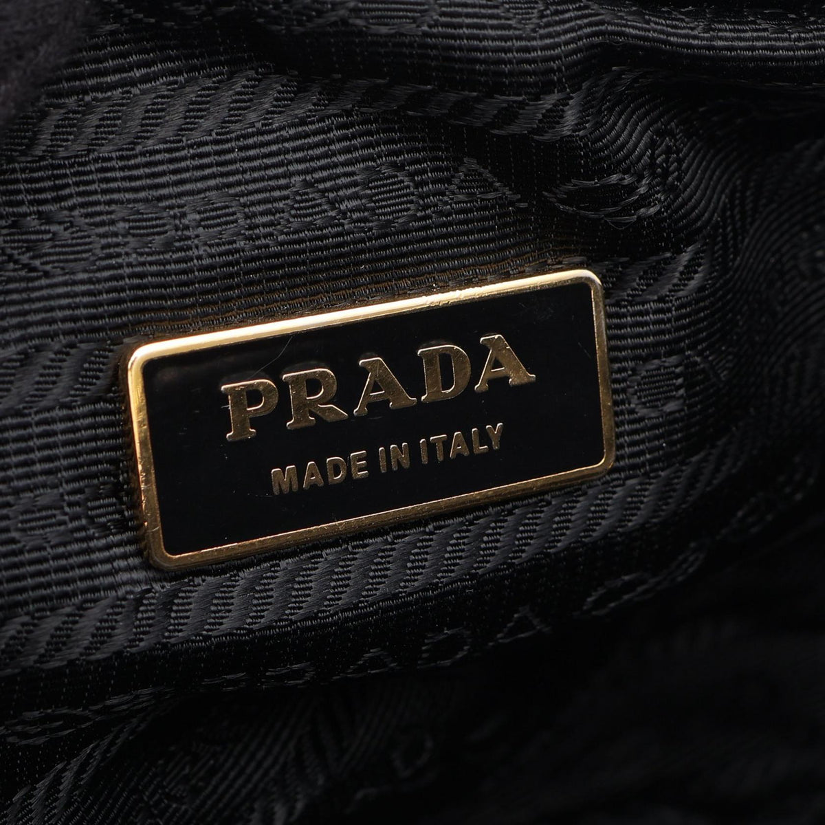 Prada · Leather Crossbody · Gold Hardware