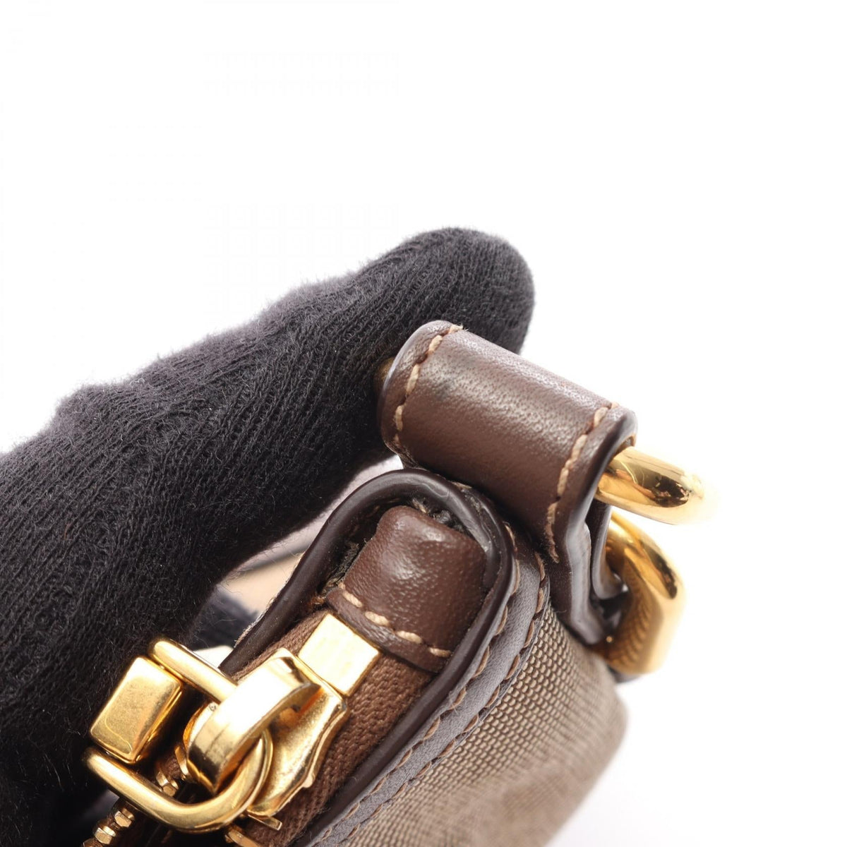 PRADA Logo Jacquard · Canvas Crossbody