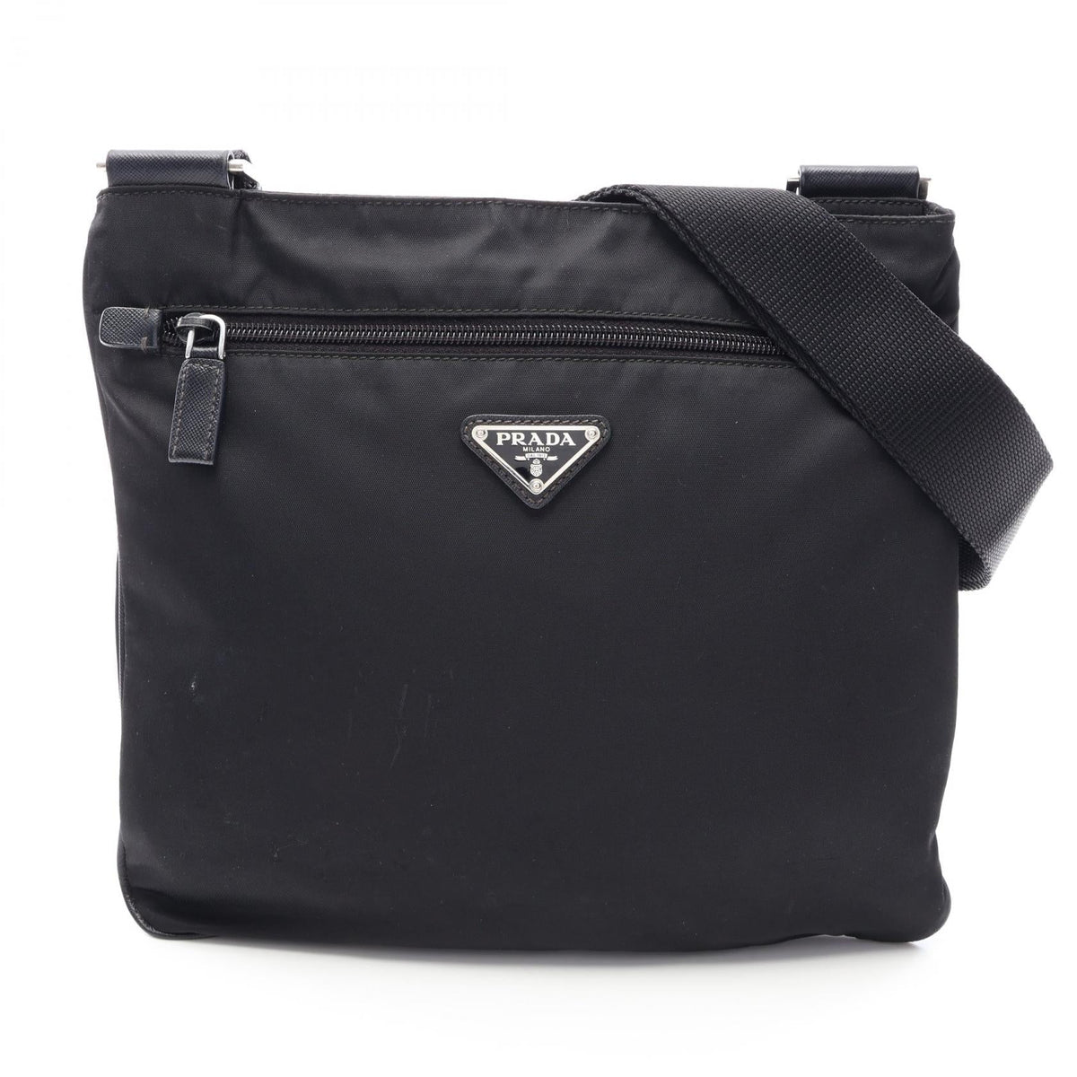 PRADA Triangle Logo · Nylon Saffiano