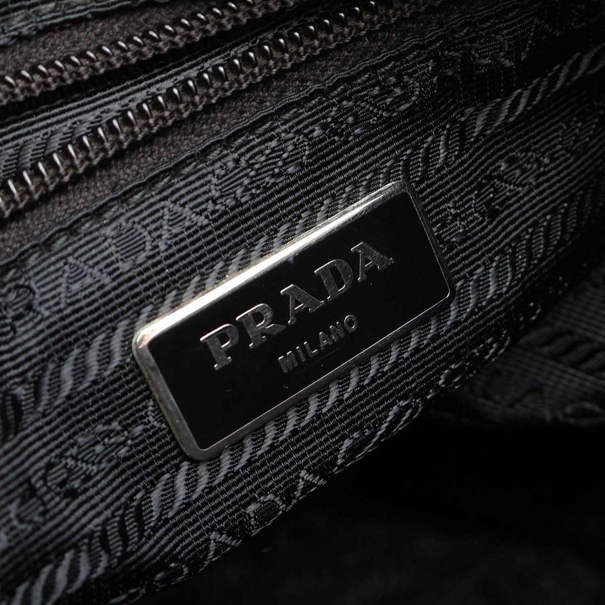 PRADA Triangle Logo · Nylon Saffiano