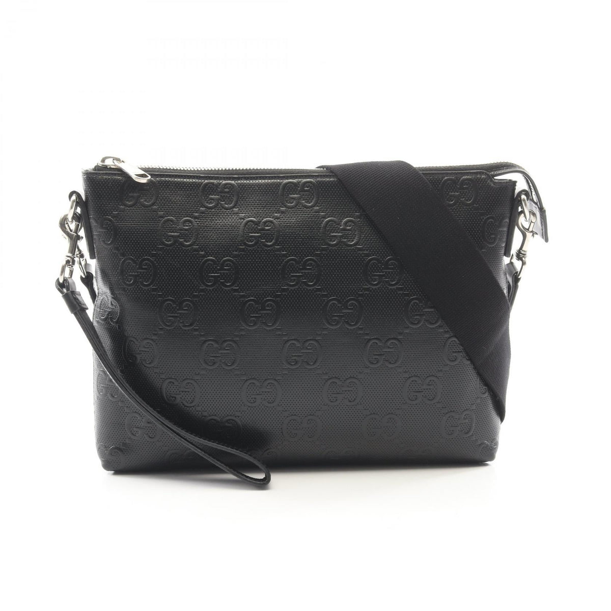 Gucci GG Embossed · Leather Messenger