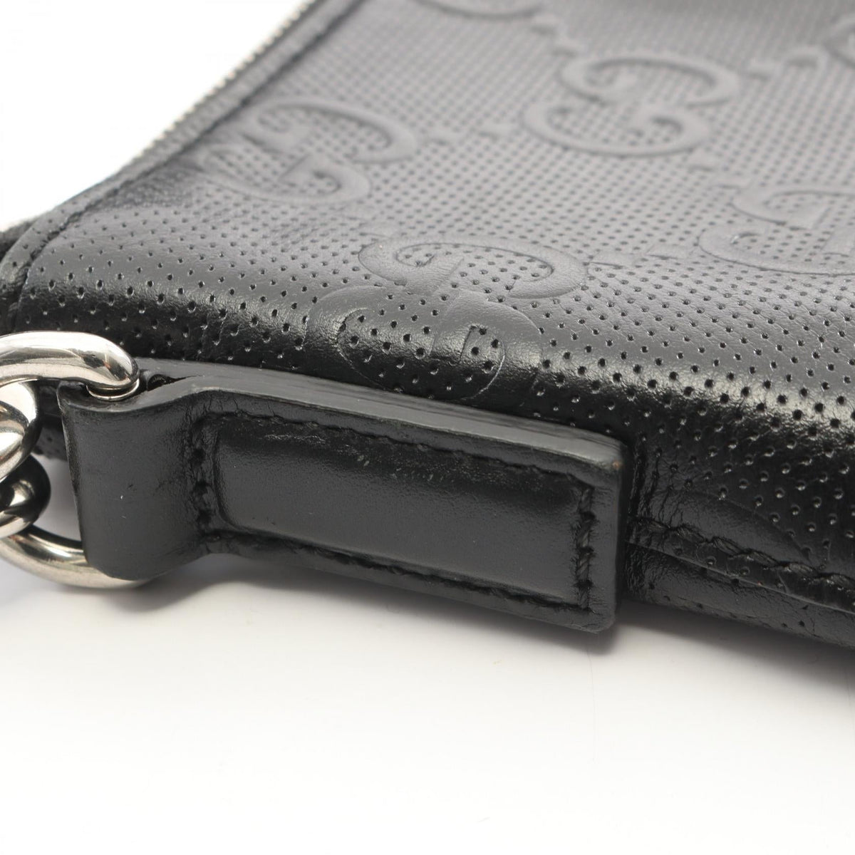 Gucci GG Embossed · Leather Messenger