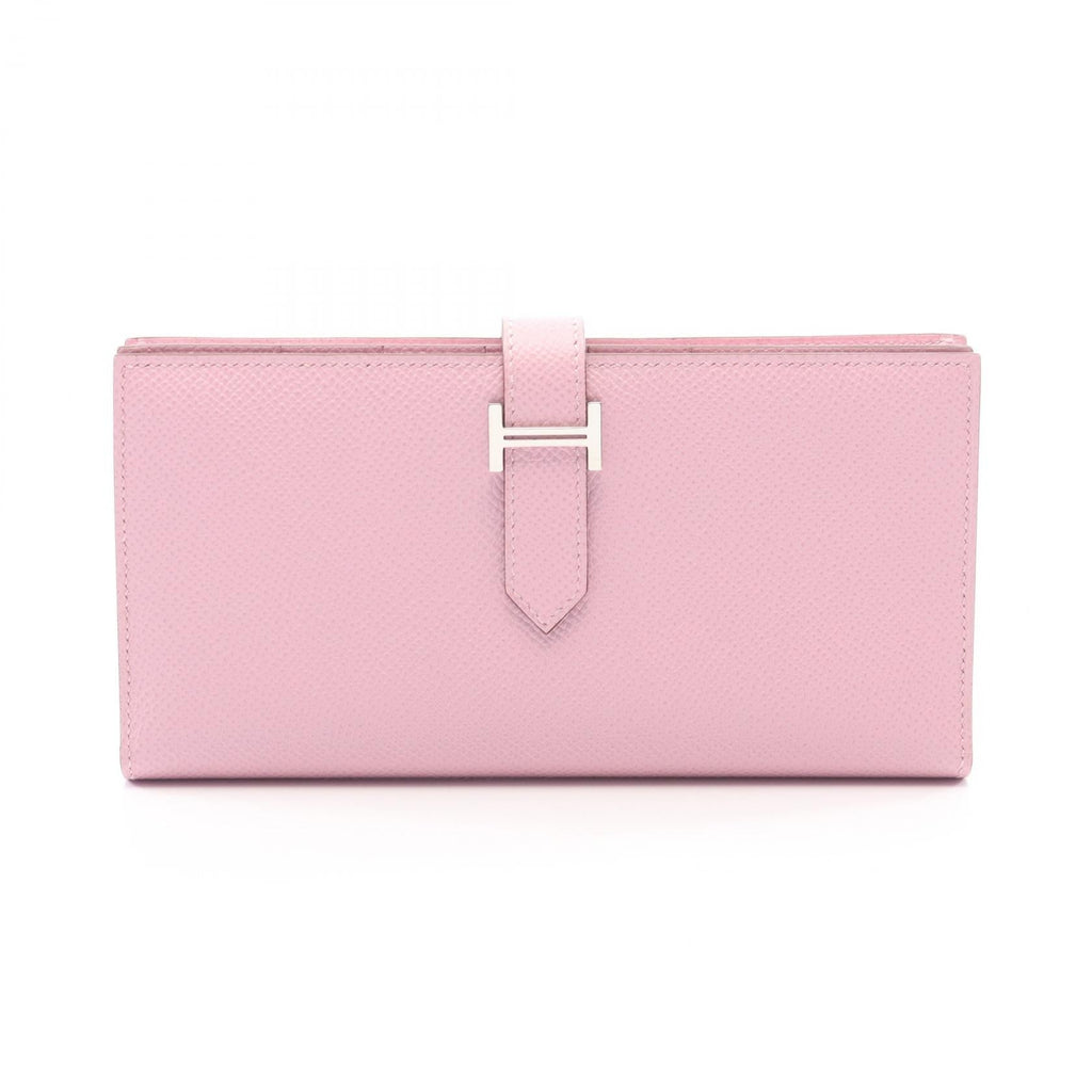Hermès Bearn Soufflet · Mauve Sylvestre Epsom