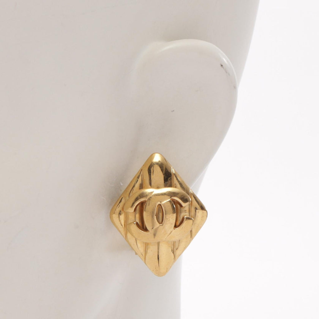 Chanel · 97P · Diamond Shape Earrings