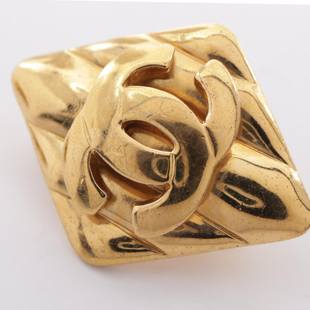 Chanel · 97P · Diamond Shape Earrings