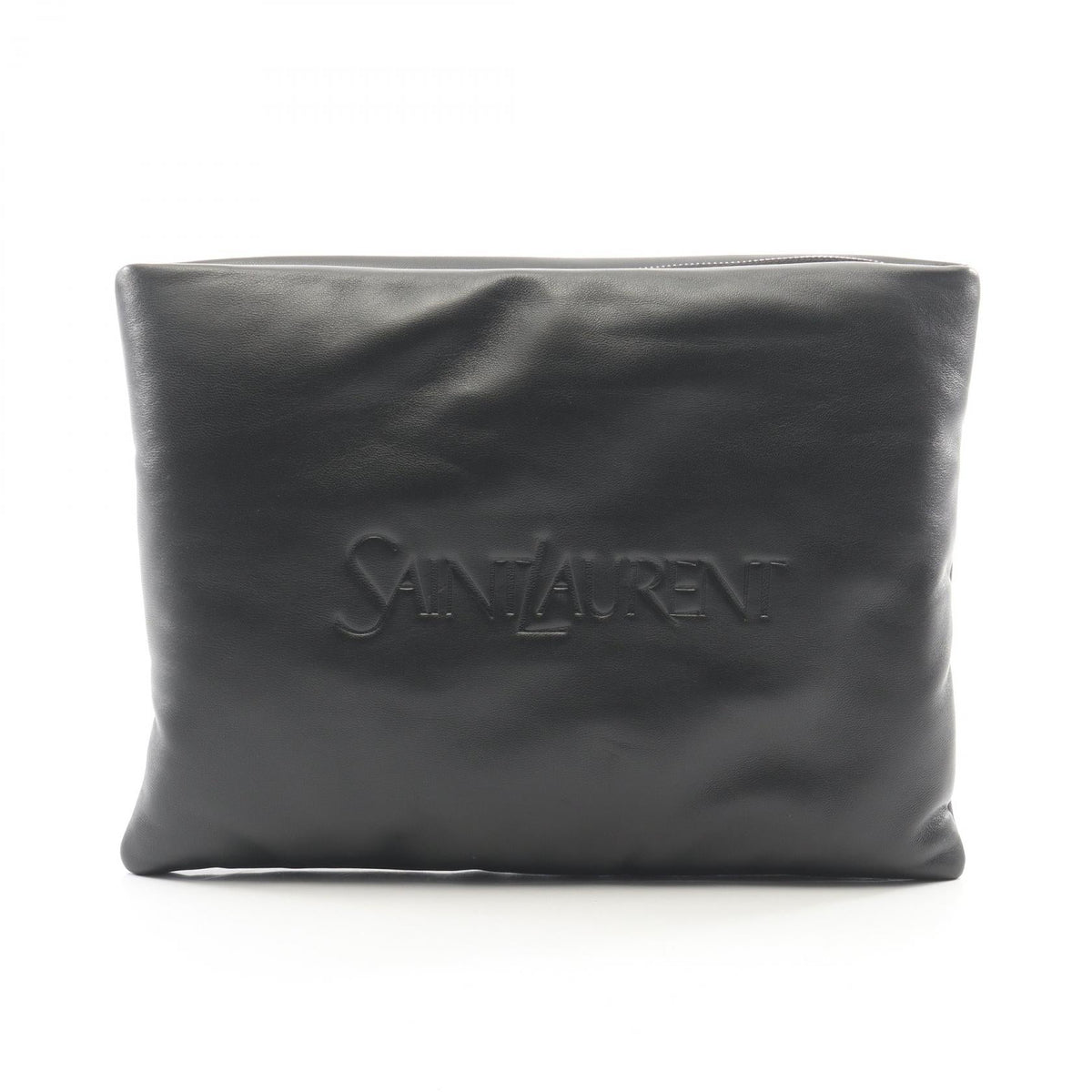 Saint Laurent Paris Puffy Pouch · Leather