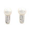 Mikimoto Pearl Earrings · 18K White Gold