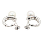 Mikimoto Pearl Earrings · 18K White Gold
