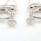 Mikimoto Pearl Earrings · 18K White Gold