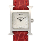 Hermès H Watch Mini · Diamond · Steel