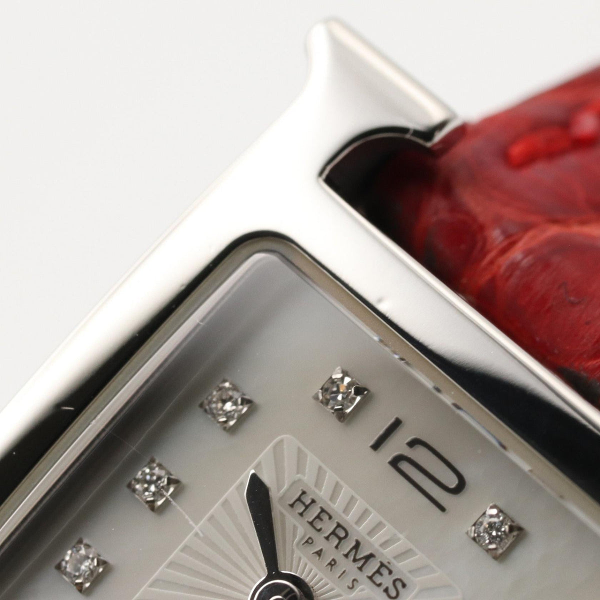 Hermès H Watch Mini · Diamond · Steel