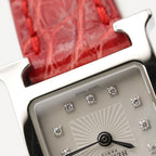 Hermès H Watch Mini · Diamond · Steel