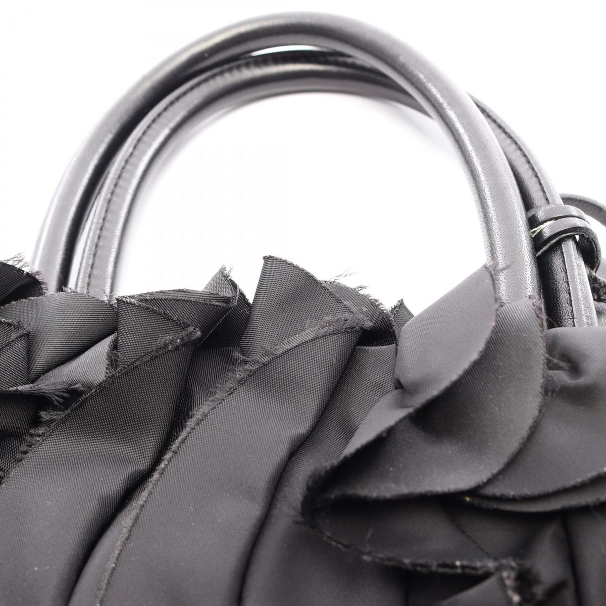 Prada Ruffle Tote · Nylon