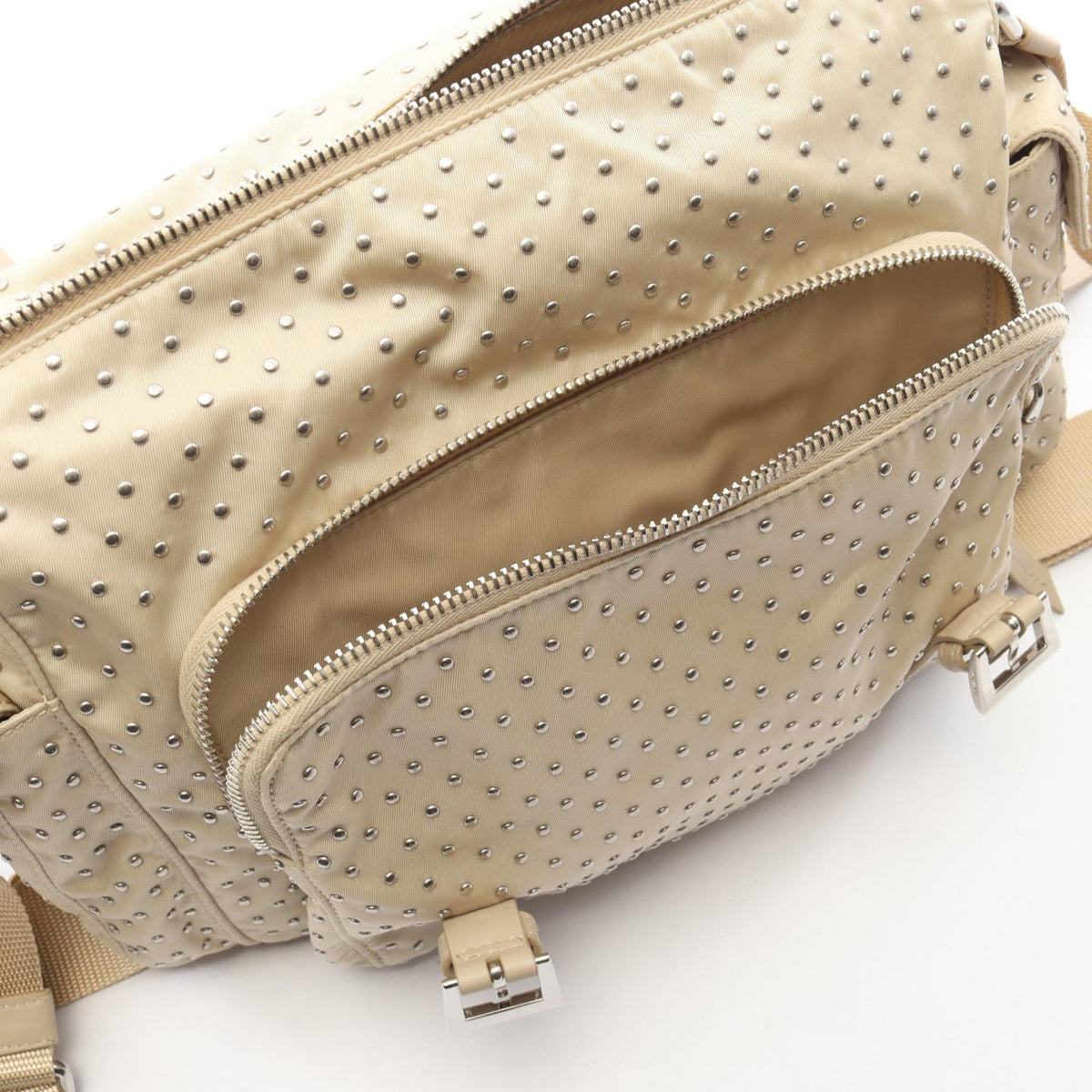 PRADA Re-Nylon · Studded Crossbody