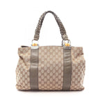 GUCCI Bamboo · GG Canvas Tote