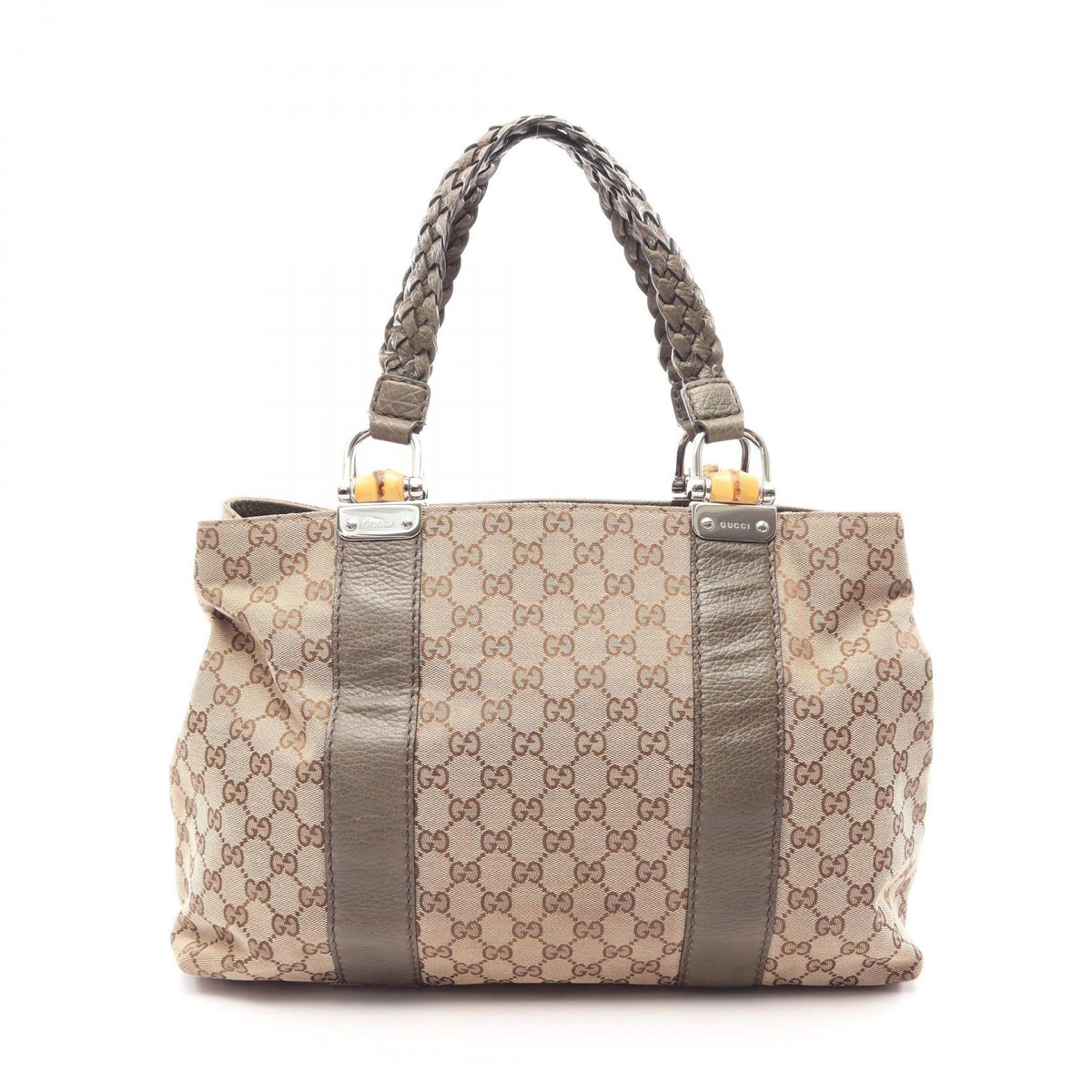 GUCCI Bamboo · GG Canvas Tote