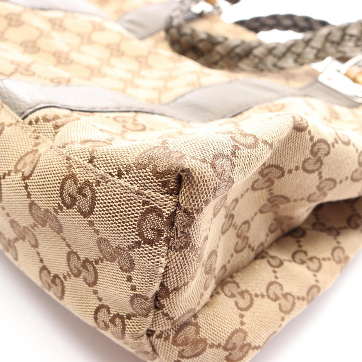 GUCCI Bamboo · GG Canvas Tote