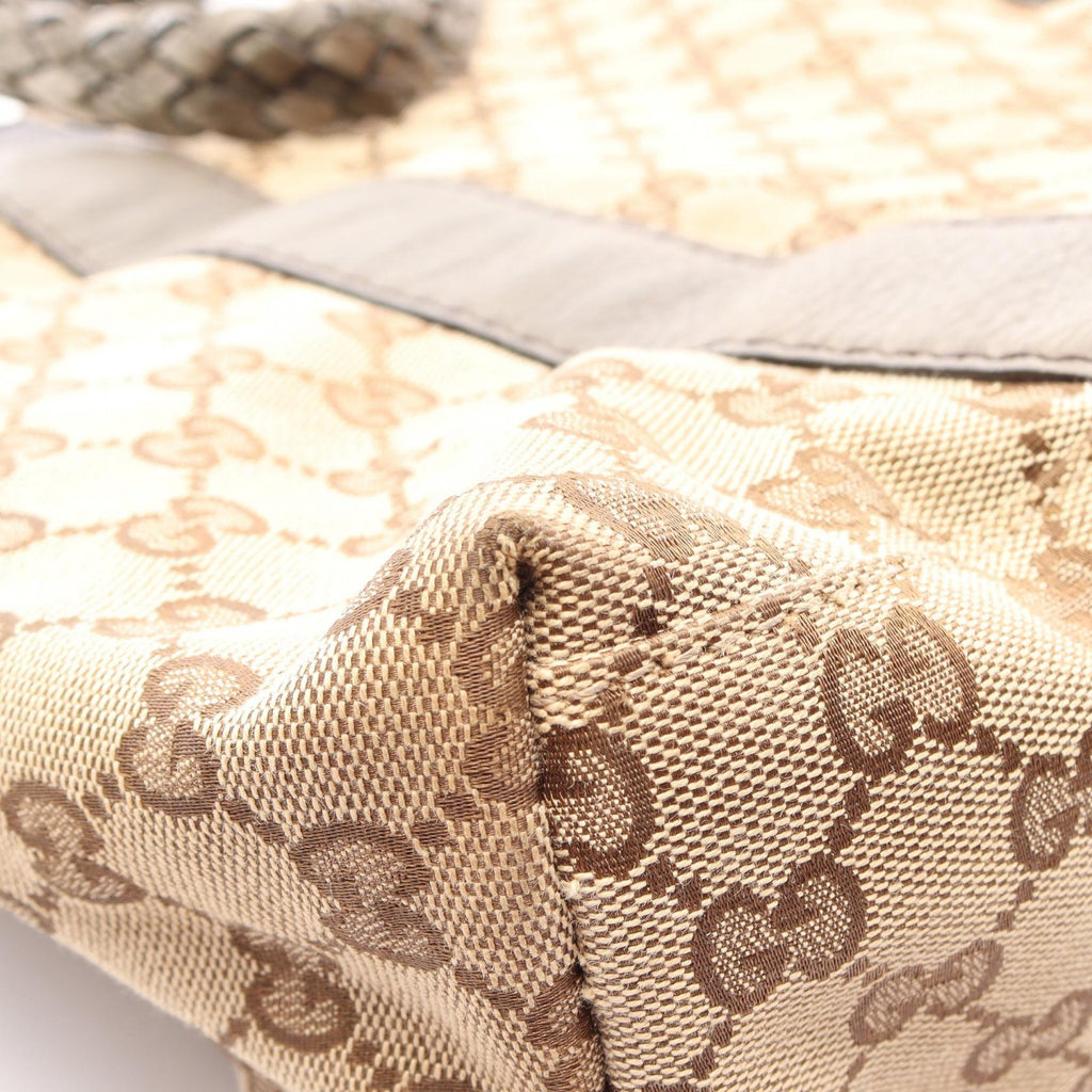GUCCI Bamboo · GG Canvas Tote