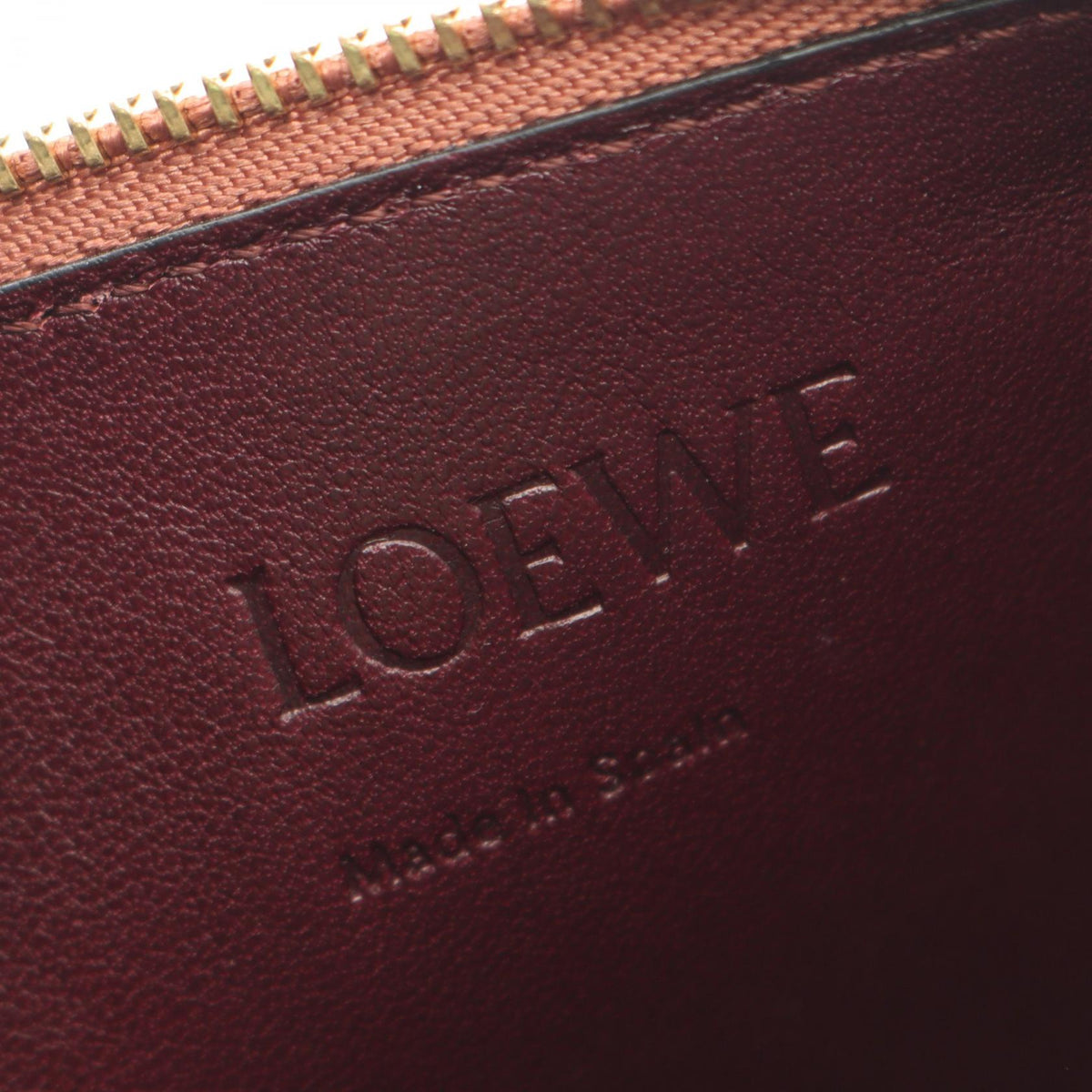 Loewe Gate Double Zip Pouch · Leather