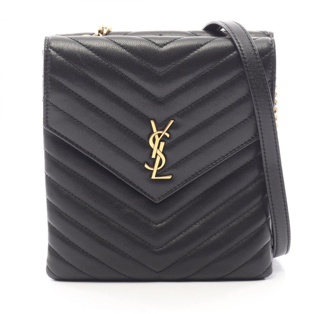 Saint Laurent · YSL Logo Shoulder Bag · Leather