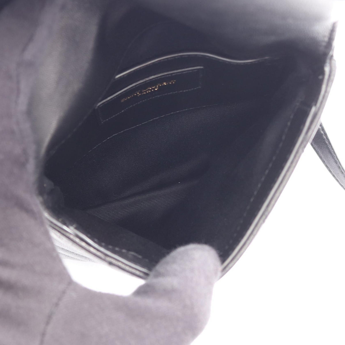 Saint Laurent · YSL Logo Shoulder Bag · Leather