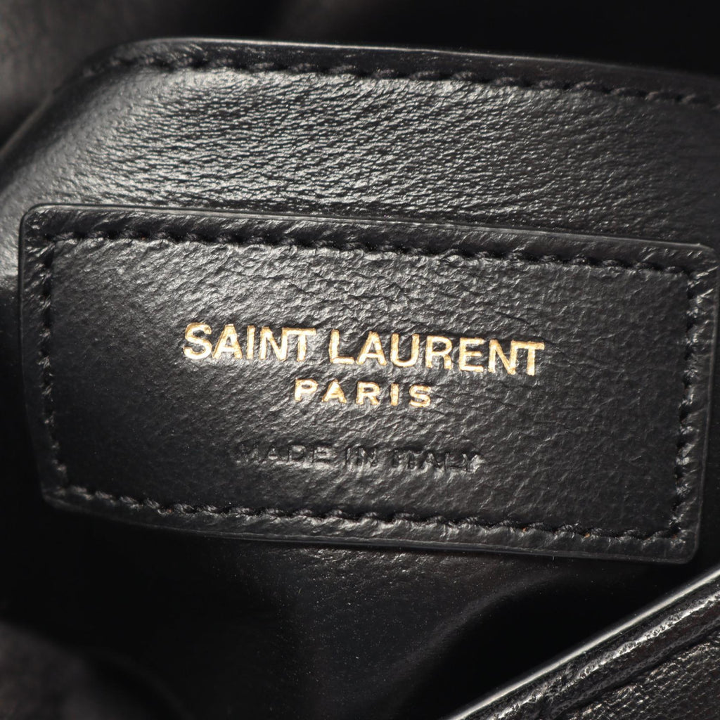 Saint Laurent · YSL Logo Shoulder Bag · Leather