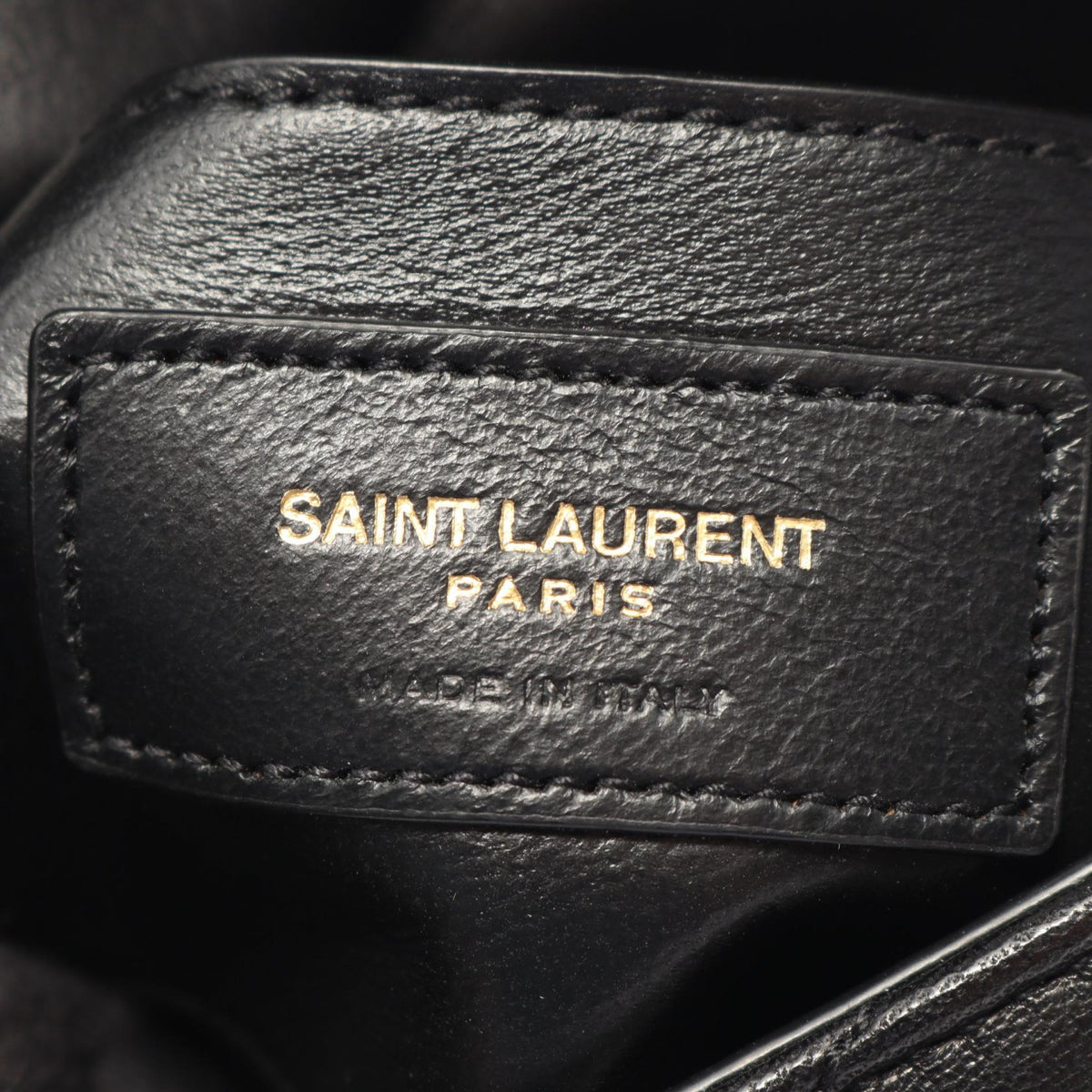 Saint Laurent · YSL Logo Shoulder Bag · Leather
