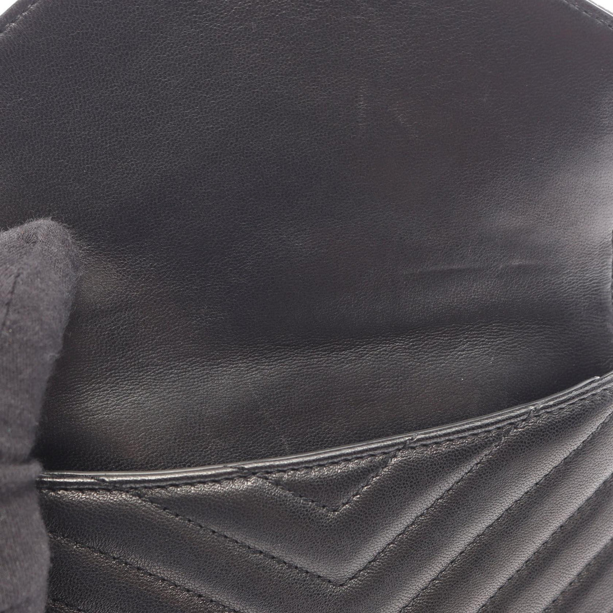 Saint Laurent · YSL Logo Shoulder Bag · Leather