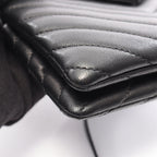Saint Laurent · YSL Logo Shoulder Bag · Leather