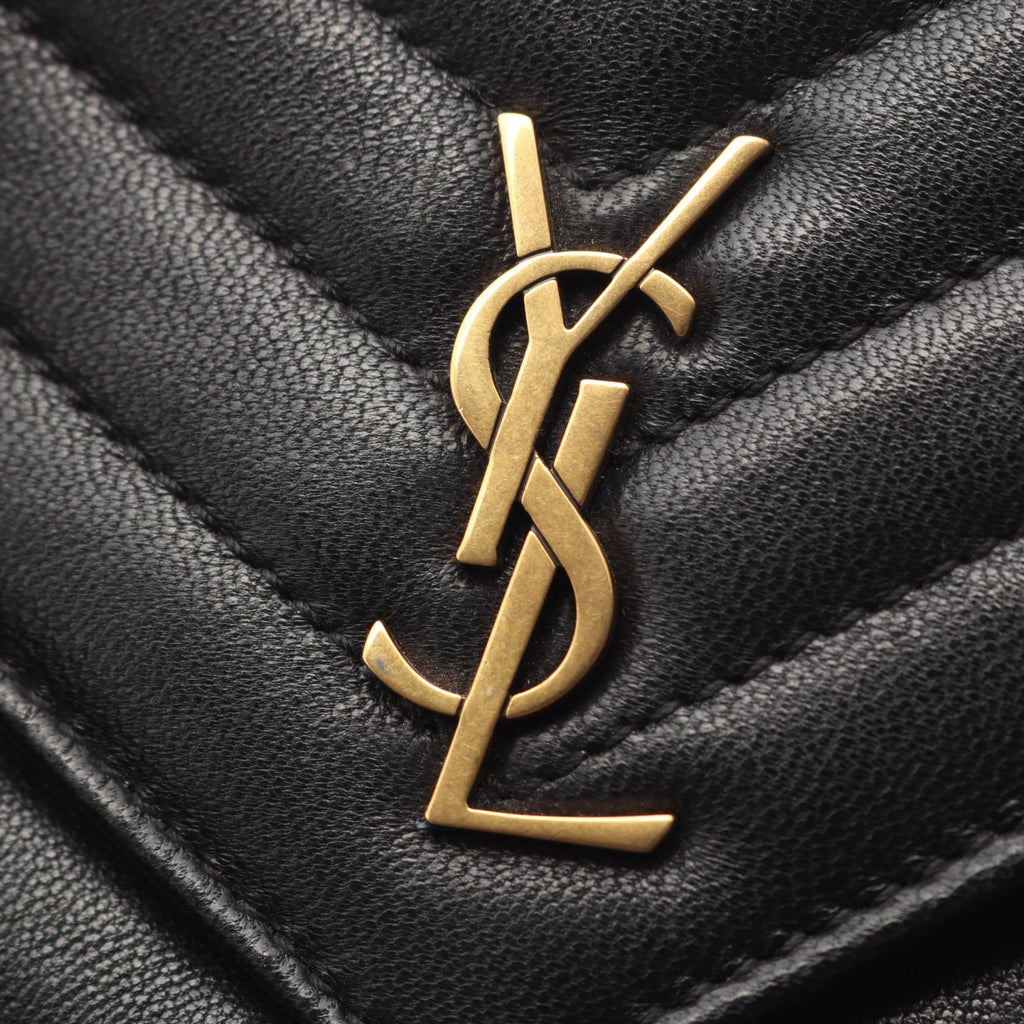 Saint Laurent · YSL Logo Shoulder Bag · Leather