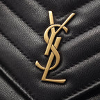 Saint Laurent · YSL Logo Shoulder Bag · Leather