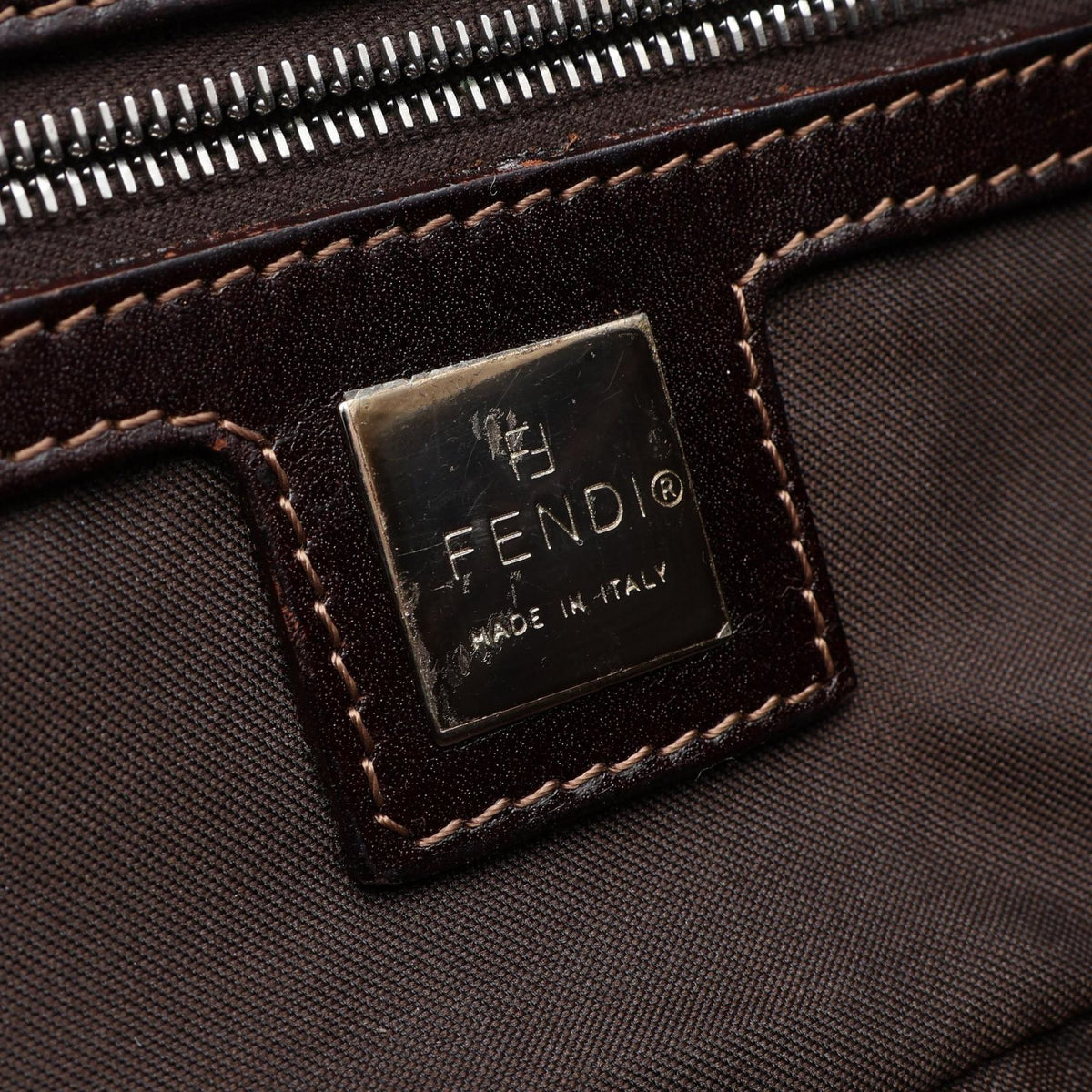 Fendi Logo Shoulder Bag · Denim & Leather