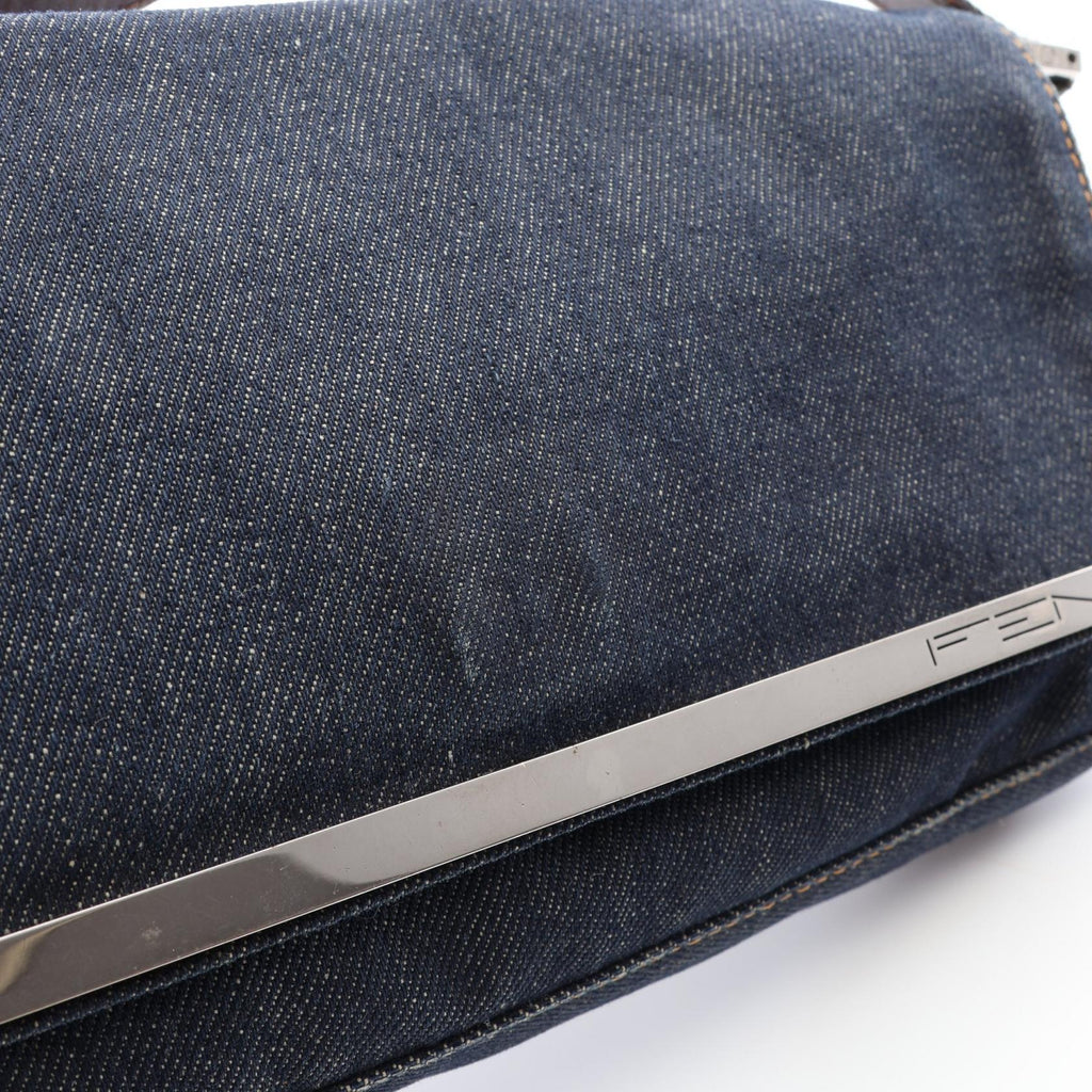 Fendi Logo Shoulder Bag · Denim & Leather
