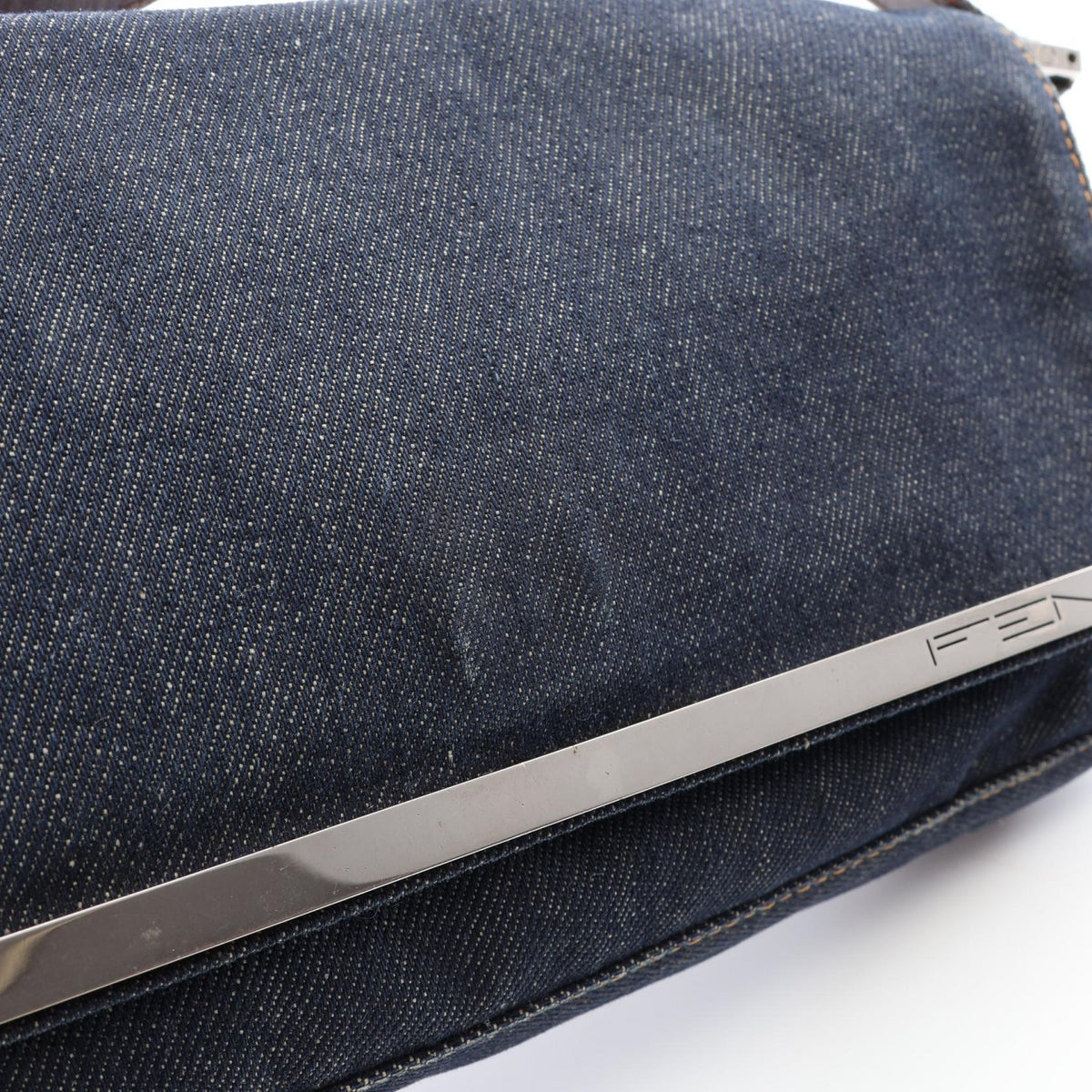 Fendi Logo Shoulder Bag · Denim & Leather