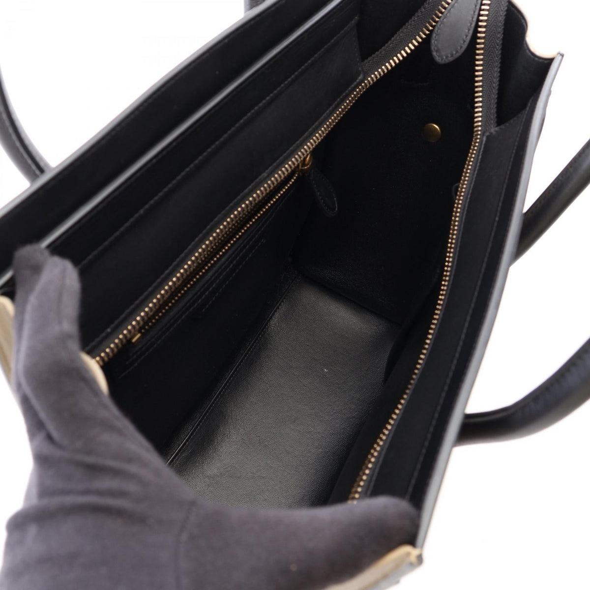 Celine Luggage Micro Shopper · Tricolor