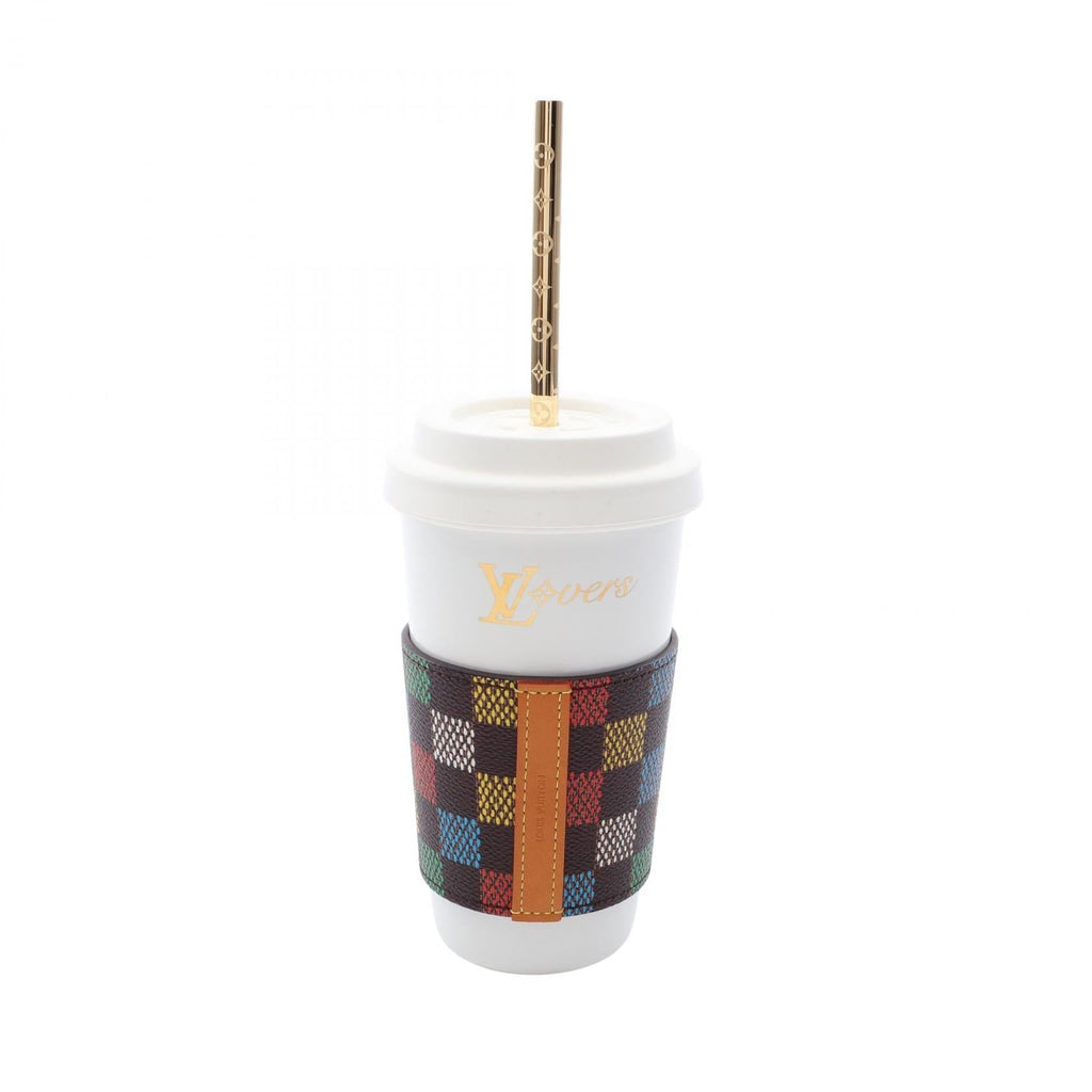 Louis Vuitton LV Cup Straw · LV Birds Damier