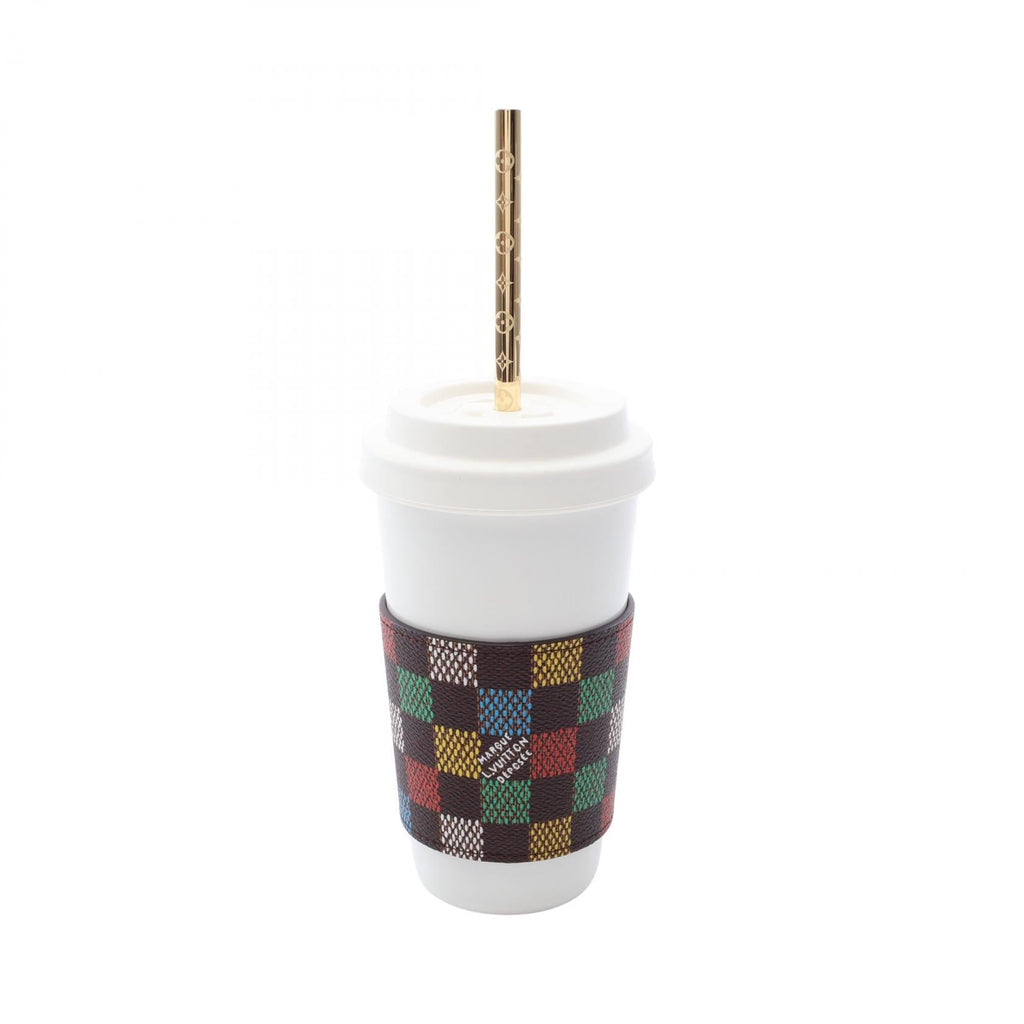 Louis Vuitton LV Cup Straw · LV Birds Damier