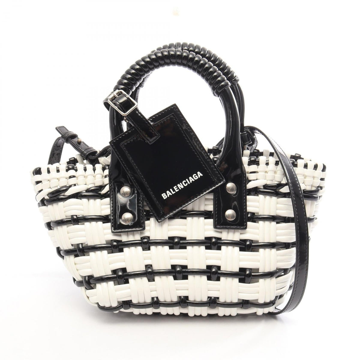 Balenciaga Bistro XXS · Enamel Basket Bag