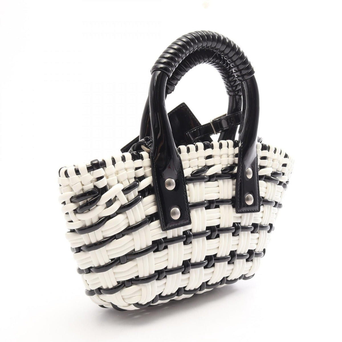 Balenciaga Bistro XXS · Enamel Basket Bag