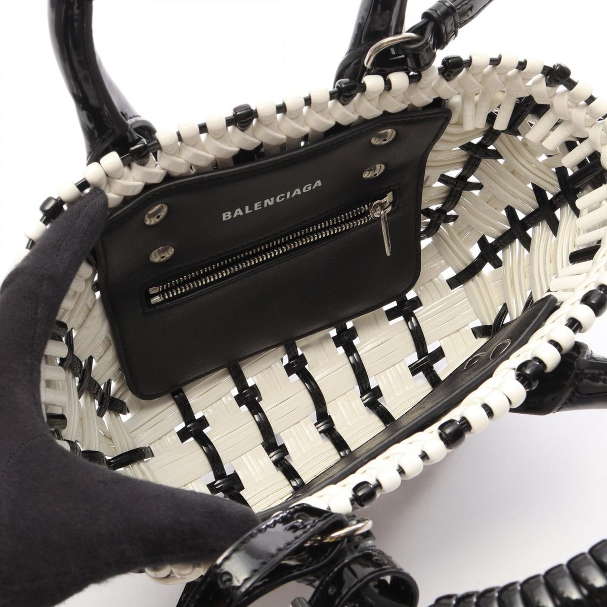 Balenciaga Bistro XXS · Enamel Basket Bag