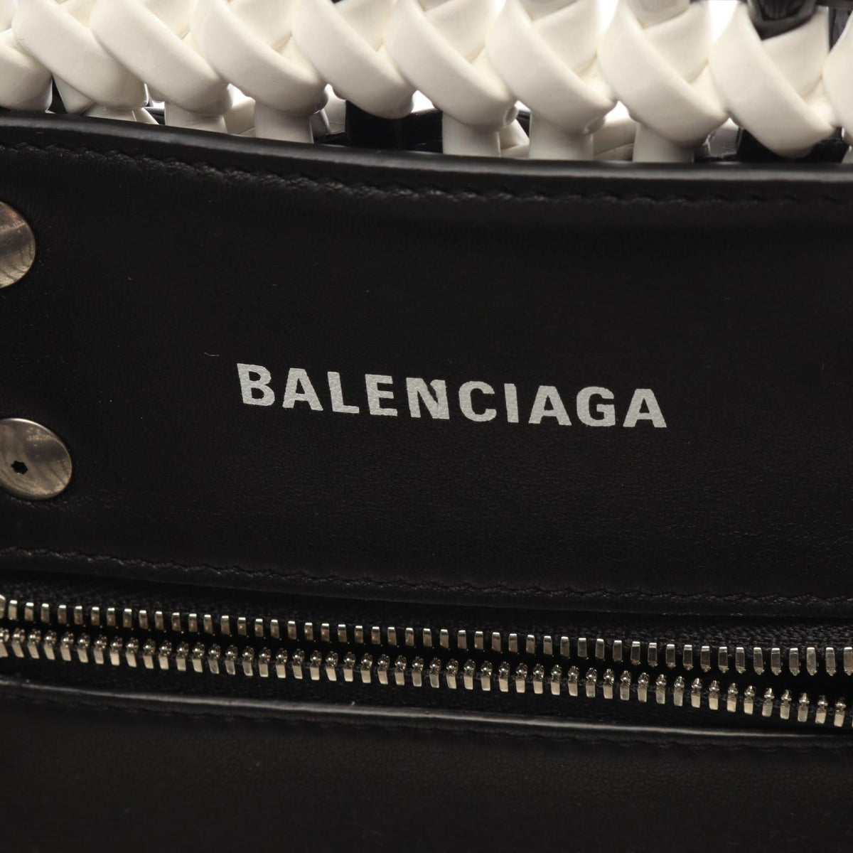 Balenciaga Bistro XXS · Enamel Basket Bag