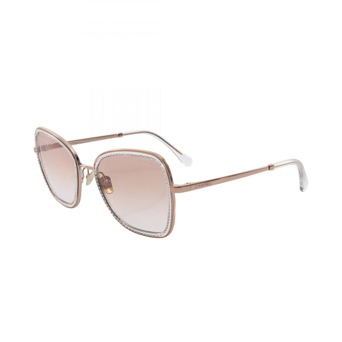 Chanel Gradation Lens · Rhinestone Sunglasses