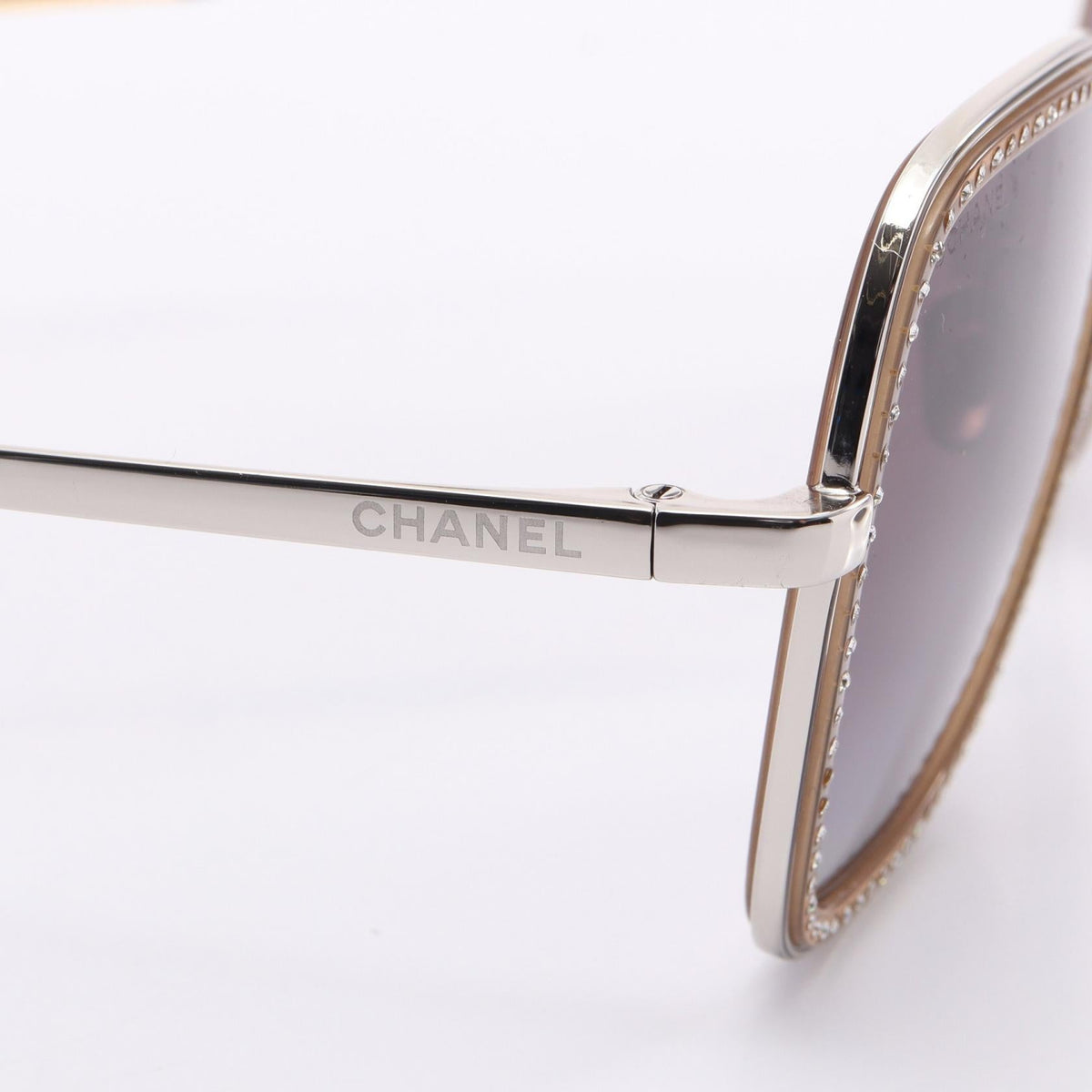 Chanel · CC Rhinestone Sunglasses