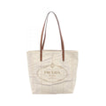 Prada · Canvas Leather Tote