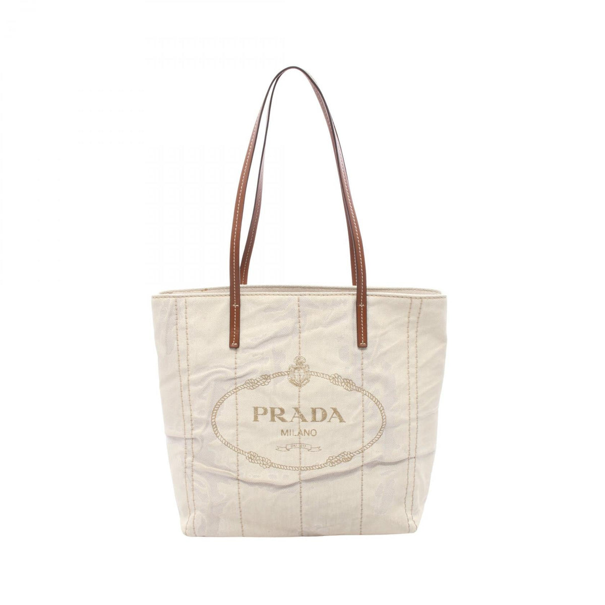 Prada · Canvas Leather Tote