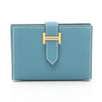 Hermès Bearn Mini · Chèvre · Blue Jean