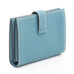 Hermès Bearn Mini · Chèvre · Blue Jean