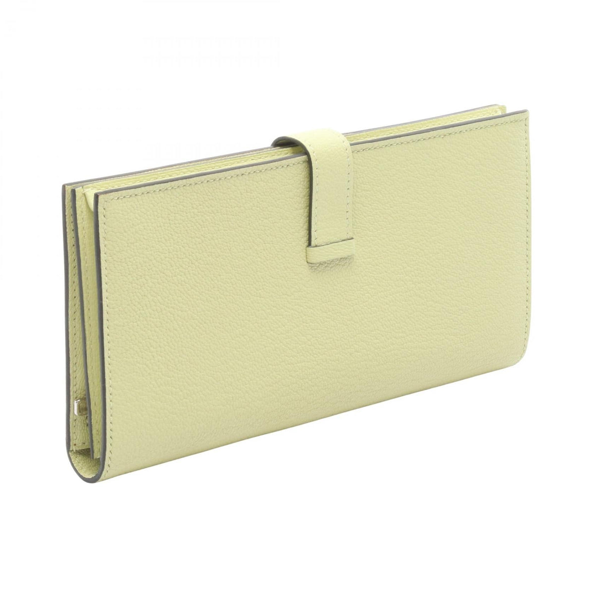 Hermès Bearn Soufflet · Chèvre · Jaune Bourgeon