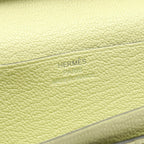 Hermès Bearn Soufflet · Chèvre · Jaune Bourgeon